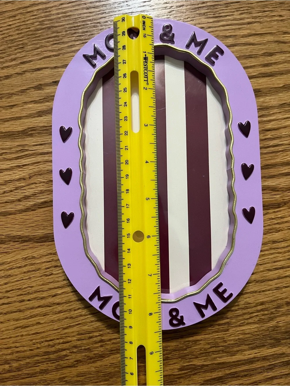 Mom & Me Purple Oval Picture Frame
